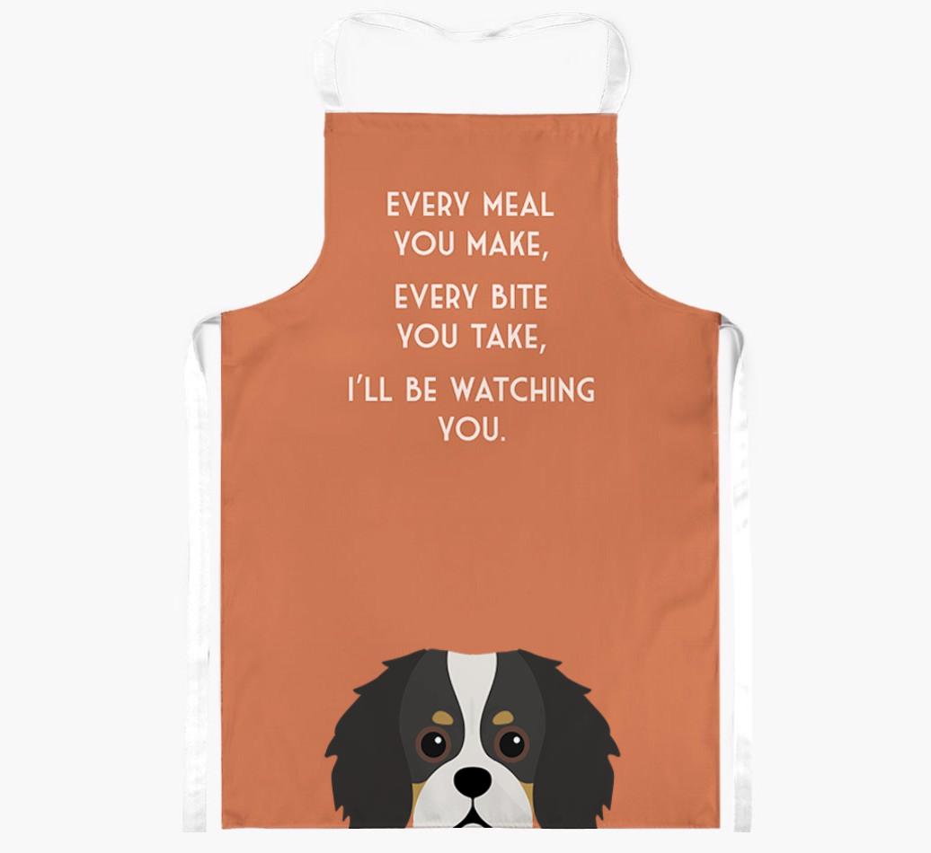 I'll Be Watching You: Personalized {breedFullName} Apron