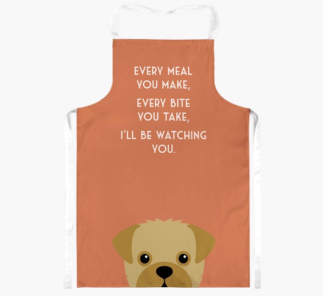 I'll Be Watching You: Personalized {breedFullName} Apron