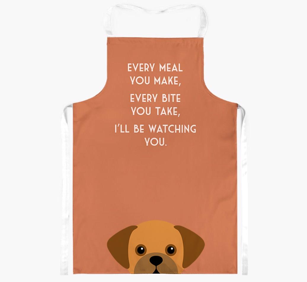 I'll Be Watching You: Personalized {breedFullName} Apron