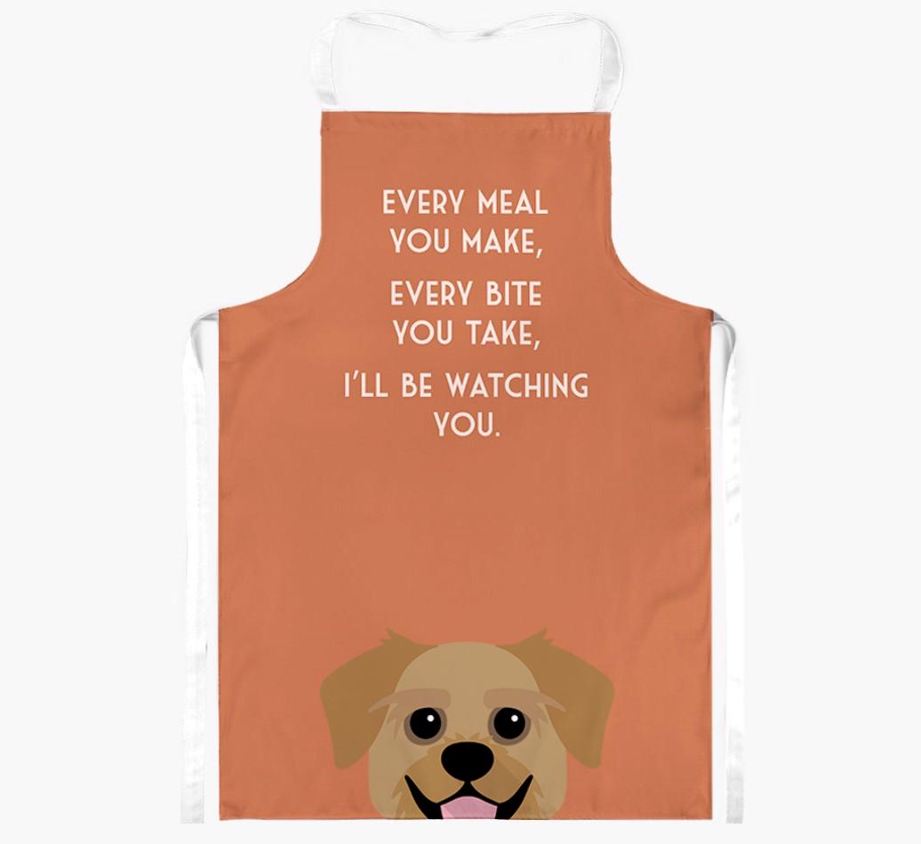 I'll Be Watching You: Personalized {breedFullName} Apron