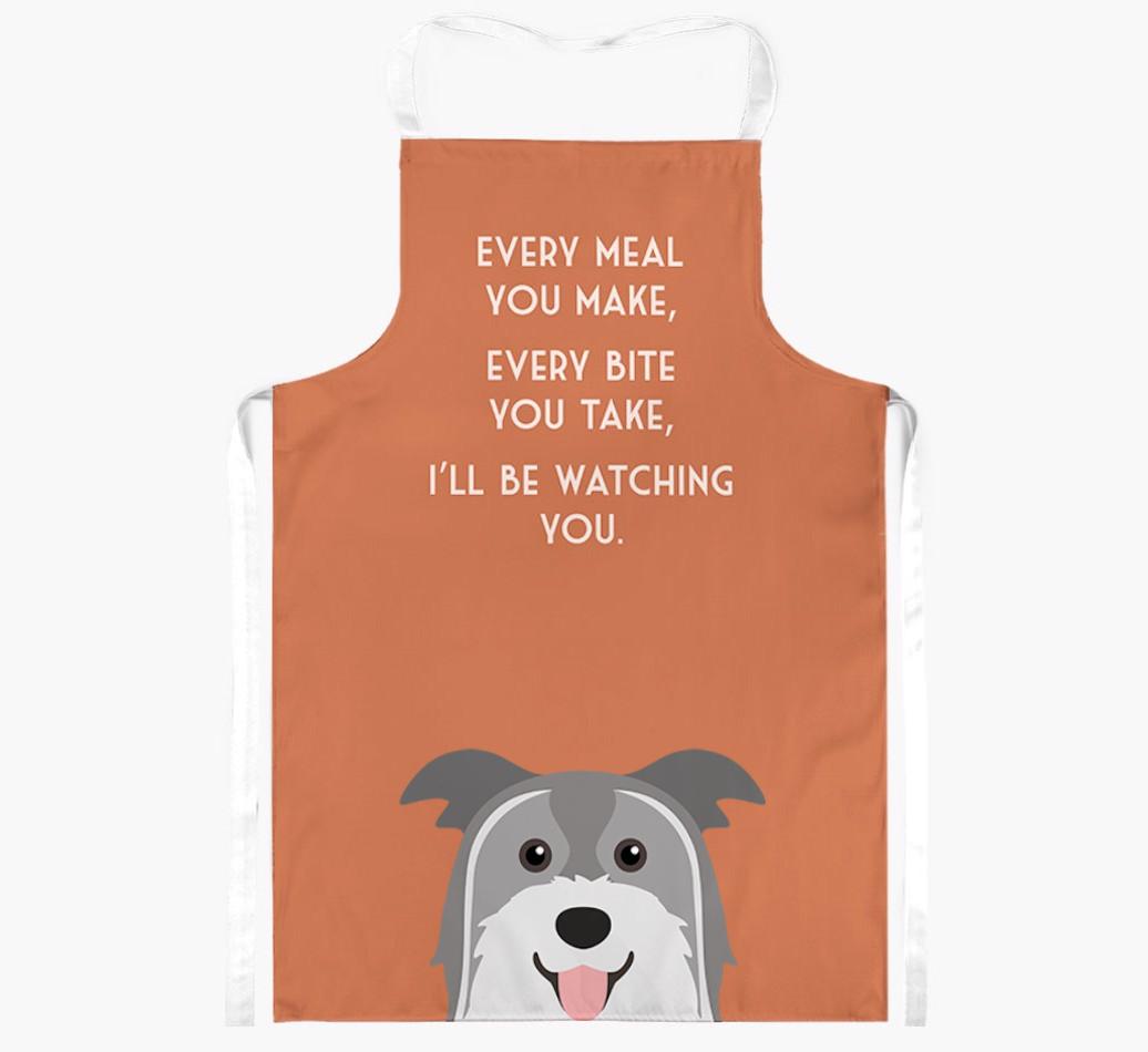 I'll Be Watching You: Personalized {breedFullName} Apron