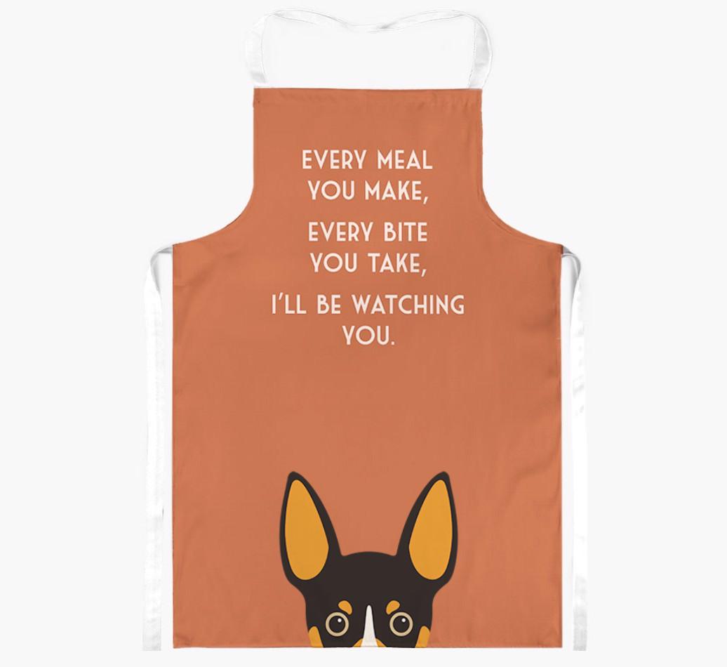 I'll Be Watching You: Personalized {breedFullName} Apron