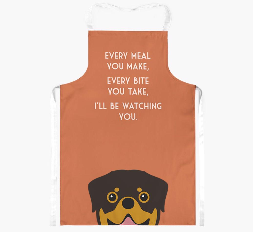 I'll Be Watching You: Personalized {breedFullName} Apron