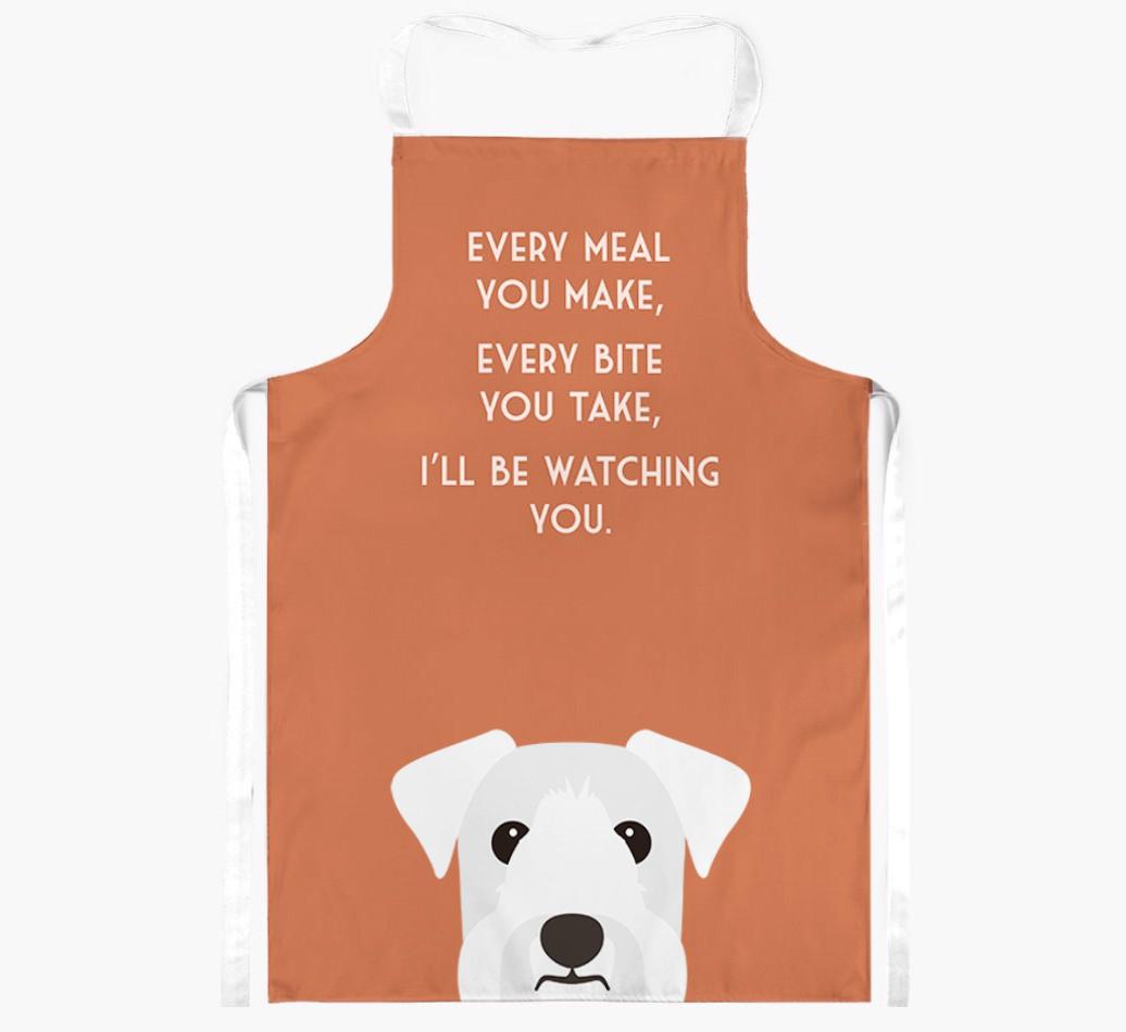 I'll Be Watching You: Personalized {breedFullName} Apron