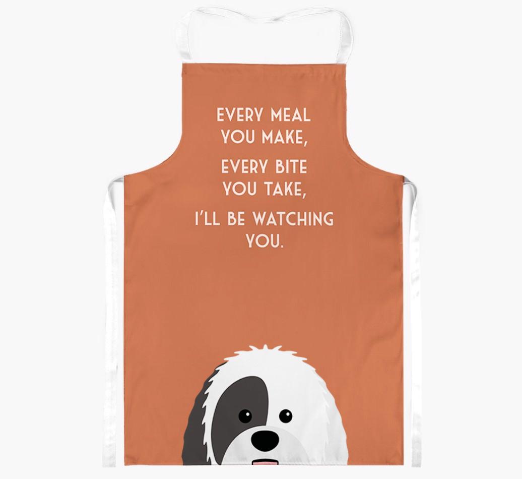 I'll Be Watching You: Personalized {breedFullName} Apron