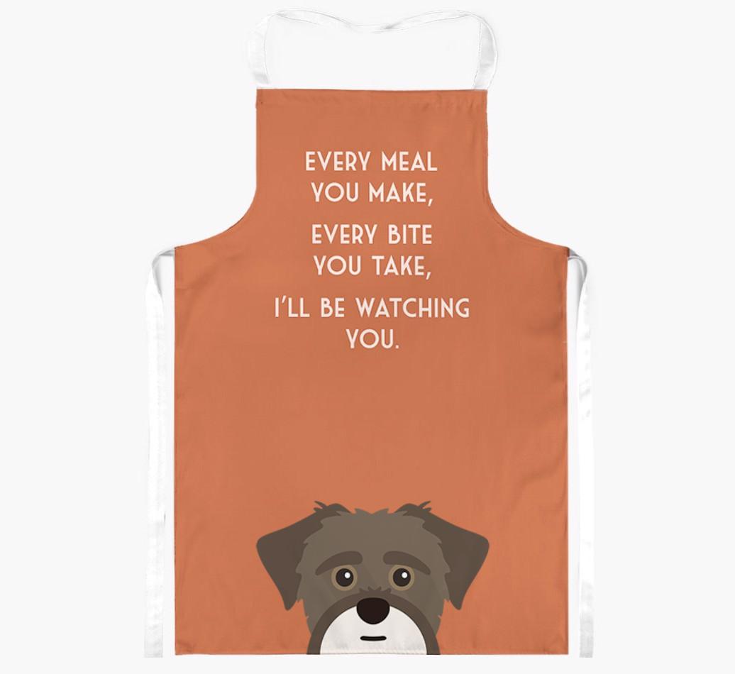 I'll Be Watching You: Personalized {breedFullName} Apron