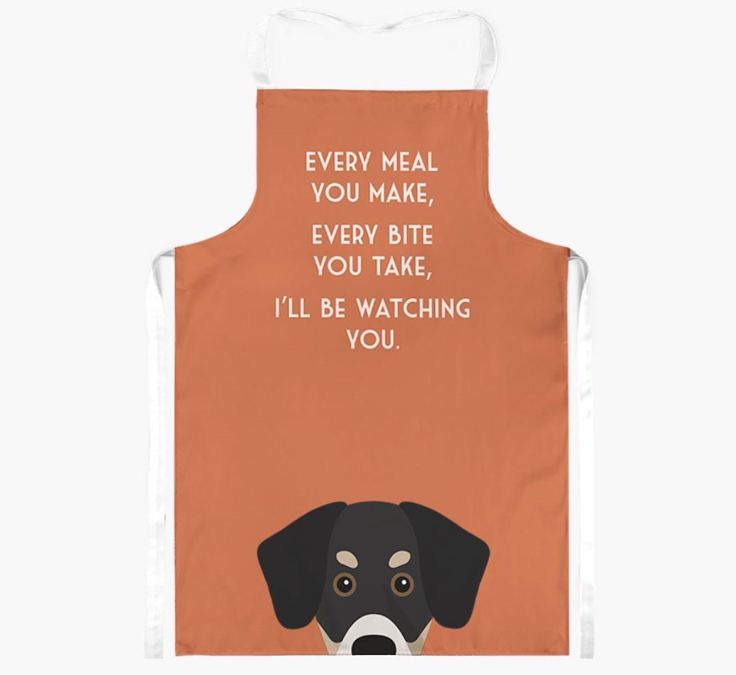 I'll Be Watching You: Personalized {breedFullName} Apron