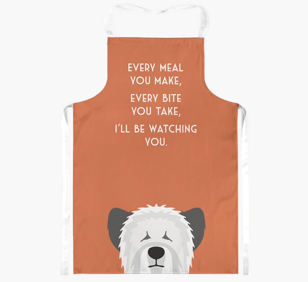 I'll Be Watching You: Personalized {breedFullName} Apron