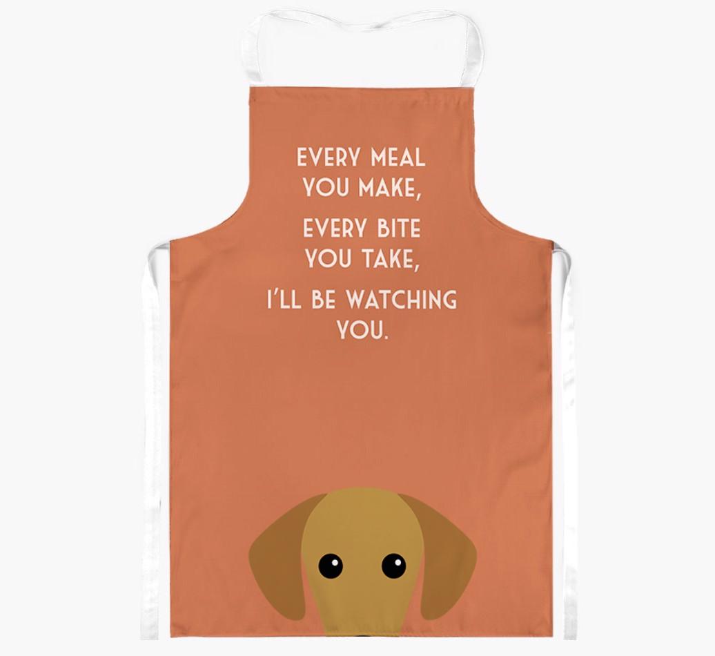 I'll Be Watching You: Personalized {breedFullName} Apron