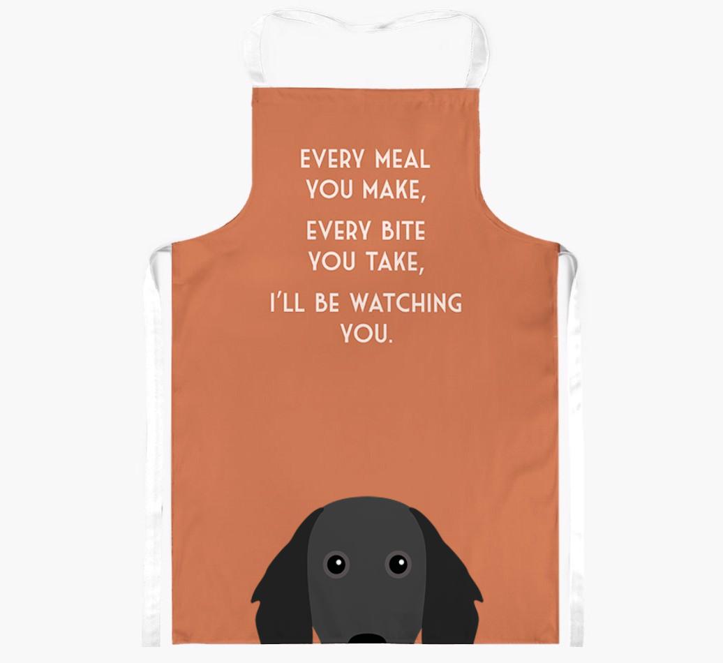 I'll Be Watching You: Personalized {breedFullName} Apron