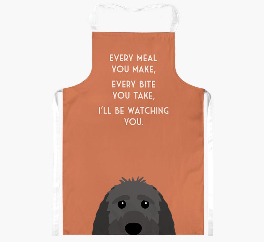 I'll Be Watching You: Personalized {breedFullName} Apron
