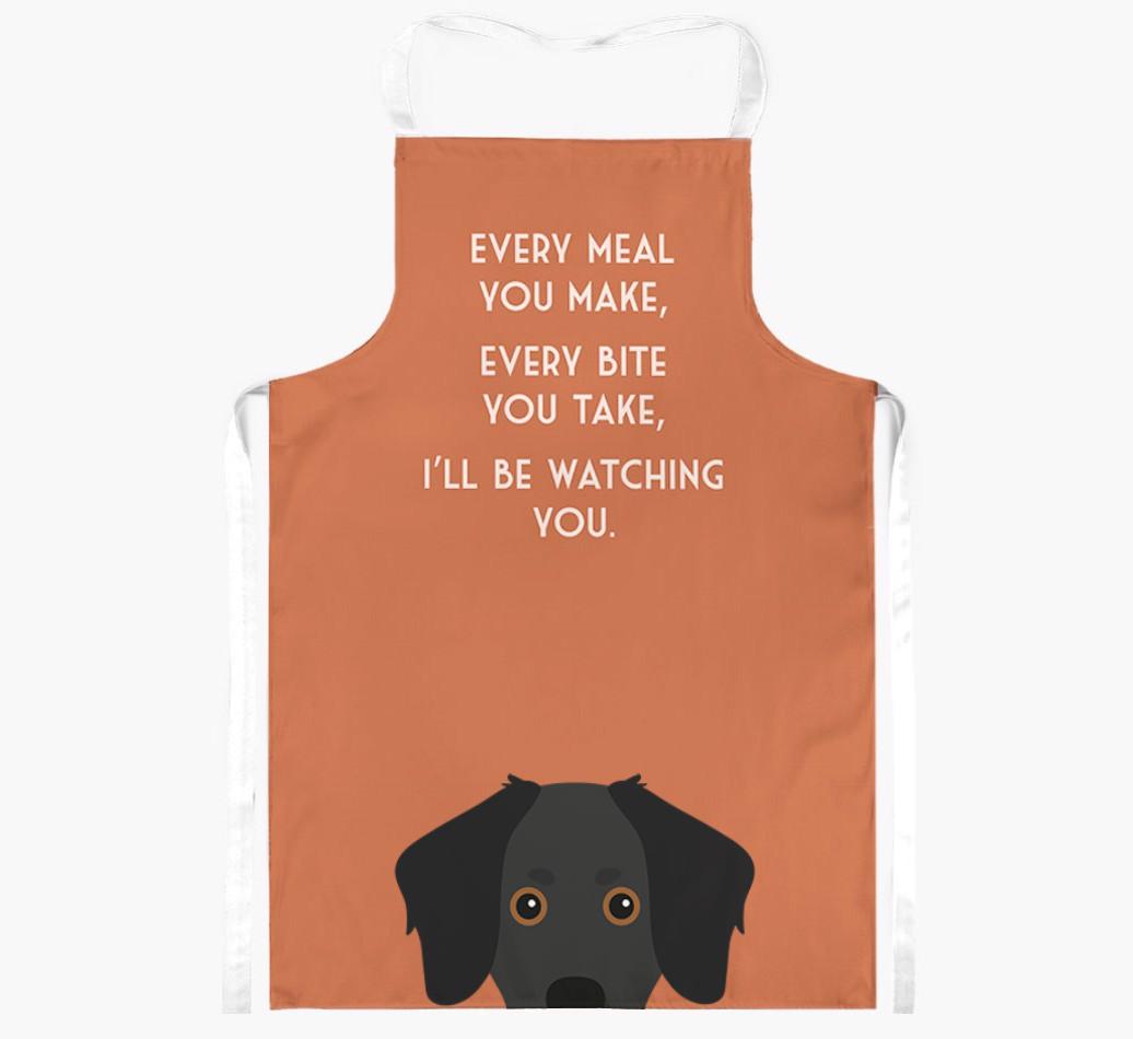 I'll Be Watching You: Personalized {breedFullName} Apron
