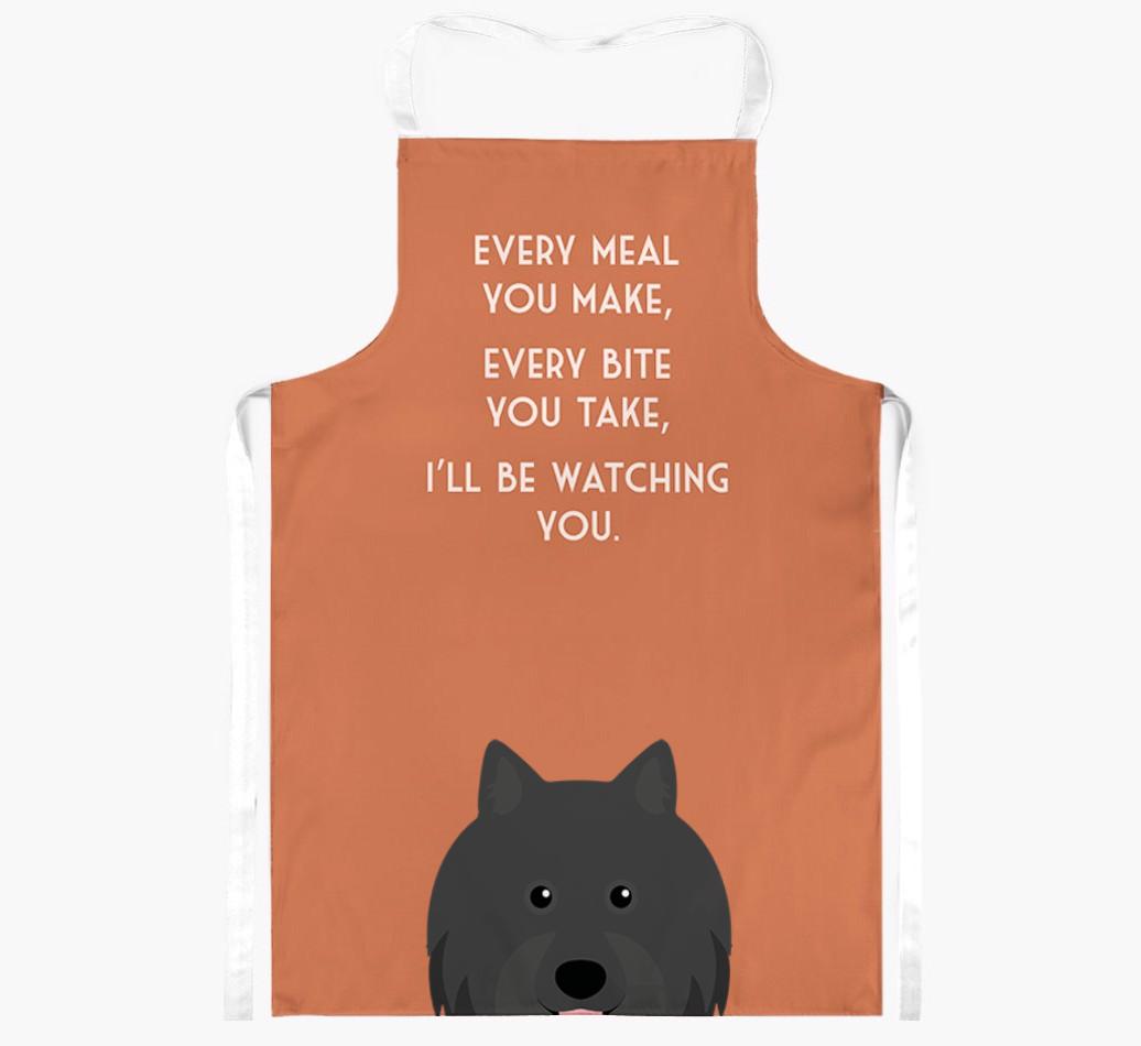 I'll Be Watching You: Personalized {breedFullName} Apron