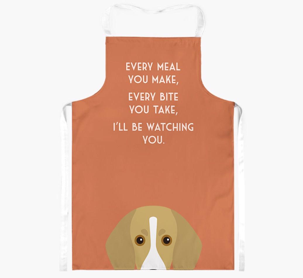 I'll Be Watching You: Personalized {breedFullName} Apron