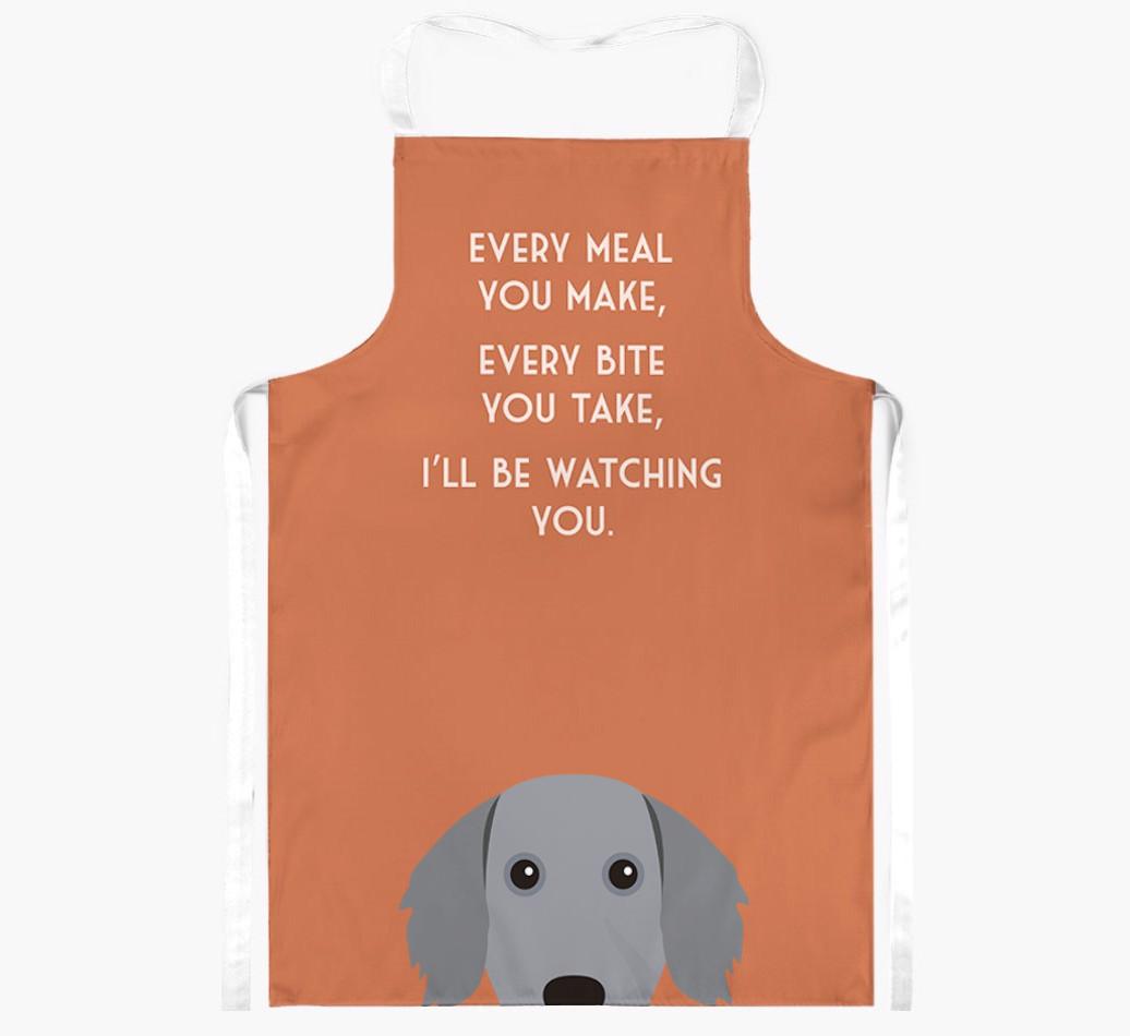I'll Be Watching You: Personalized {breedFullName} Apron