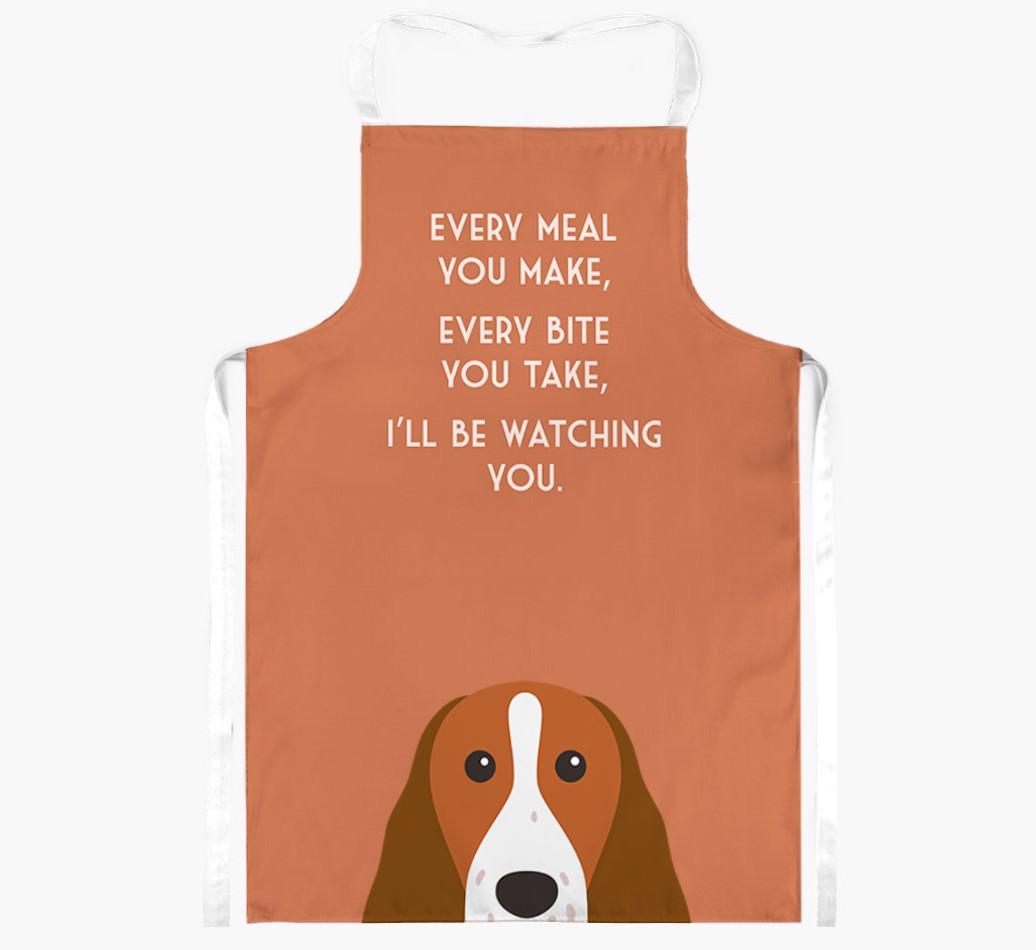 I'll Be Watching You: Personalized {breedFullName} Apron