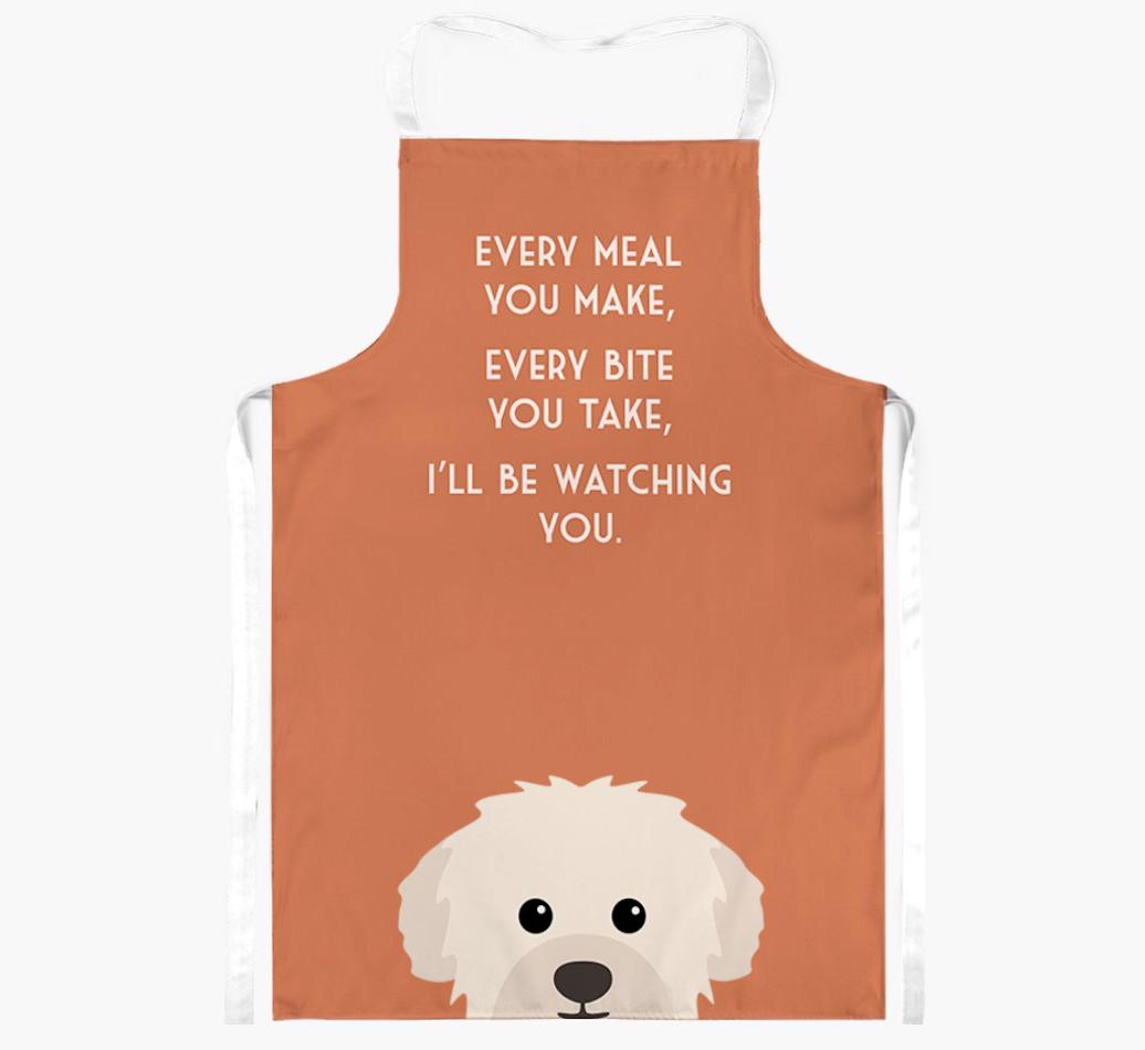 I'll Be Watching You: Personalized {breedFullName} Apron