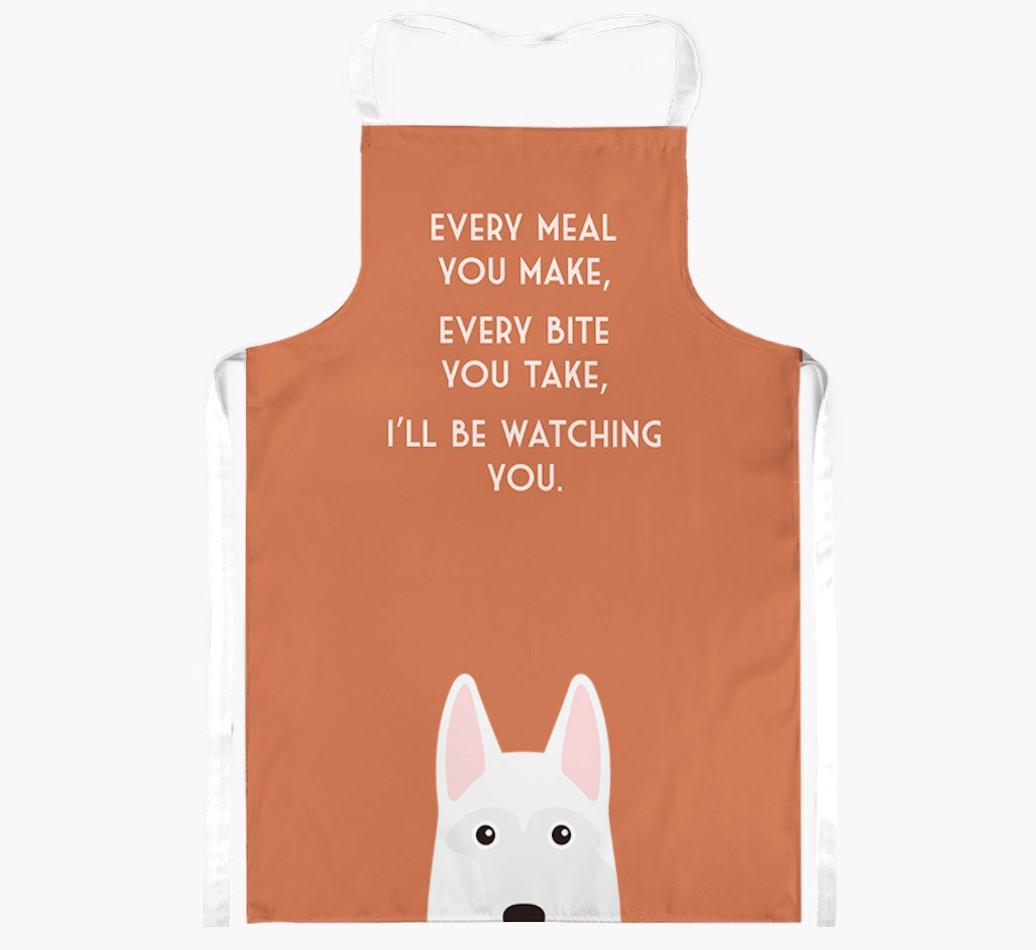 I'll Be Watching You: Personalized {breedFullName} Apron