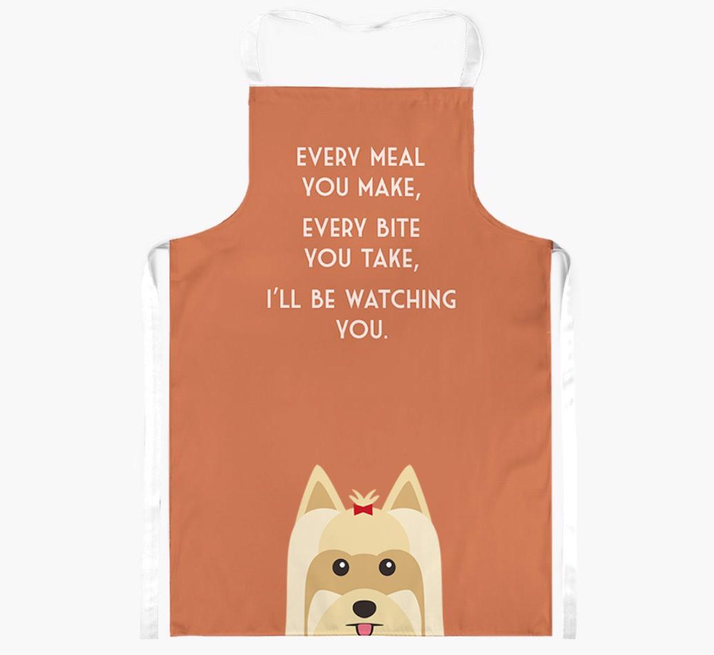 I'll Be Watching You: Personalized {breedFullName} Apron