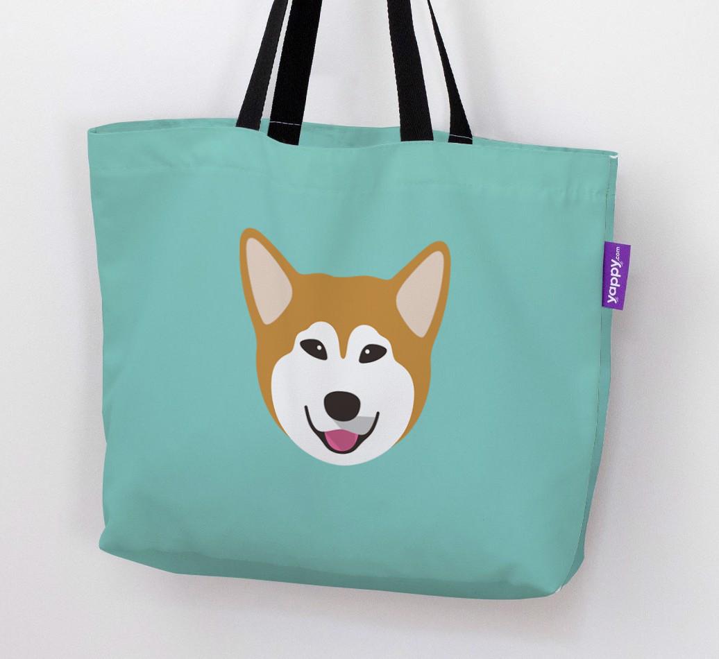 Dog Icon Canvas Bag
