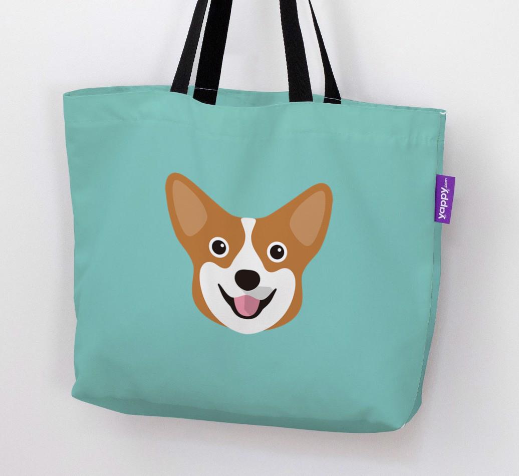 Dog Icon Canvas Bag