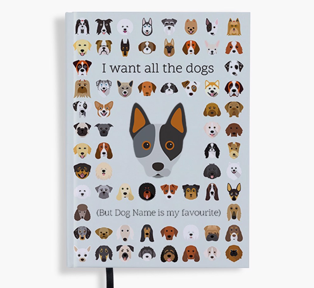 I Want All the Dogs: Personalized {breedFullName} Notebook