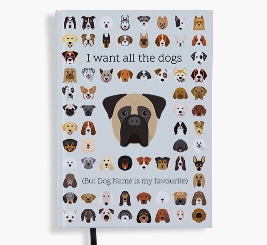 I Want All the Dogs: Personalised {breedFullName} Notebook