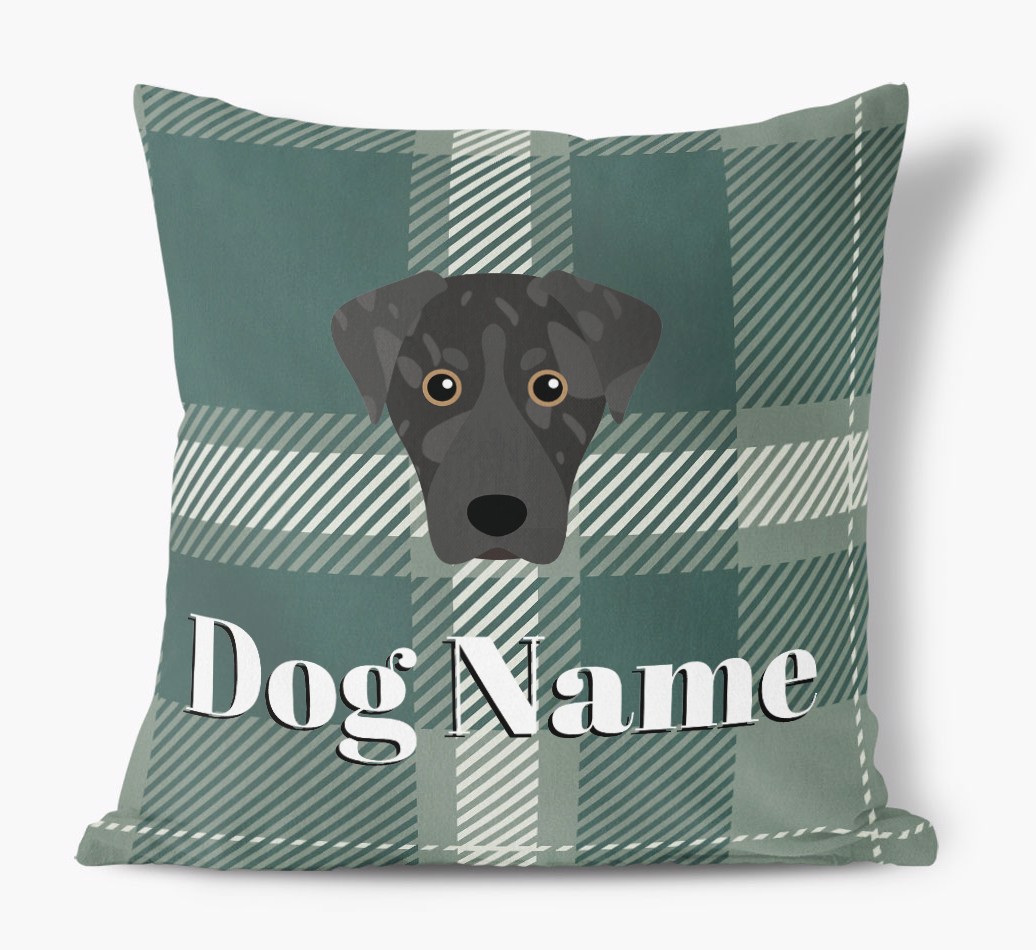 Tartan Pattern: Personalized {breedFullName} Soft Touch Pillow