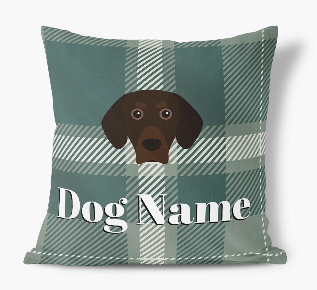 Tartan Pattern: Personalized {breedFullName} Soft Touch Pillow