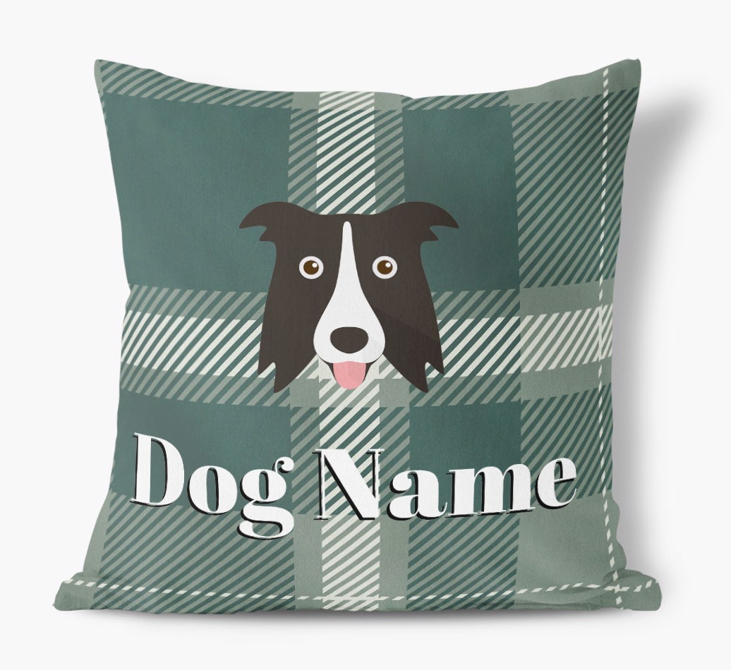 Tartan Pattern: Personalized {breedFullName} Soft Touch Pillow