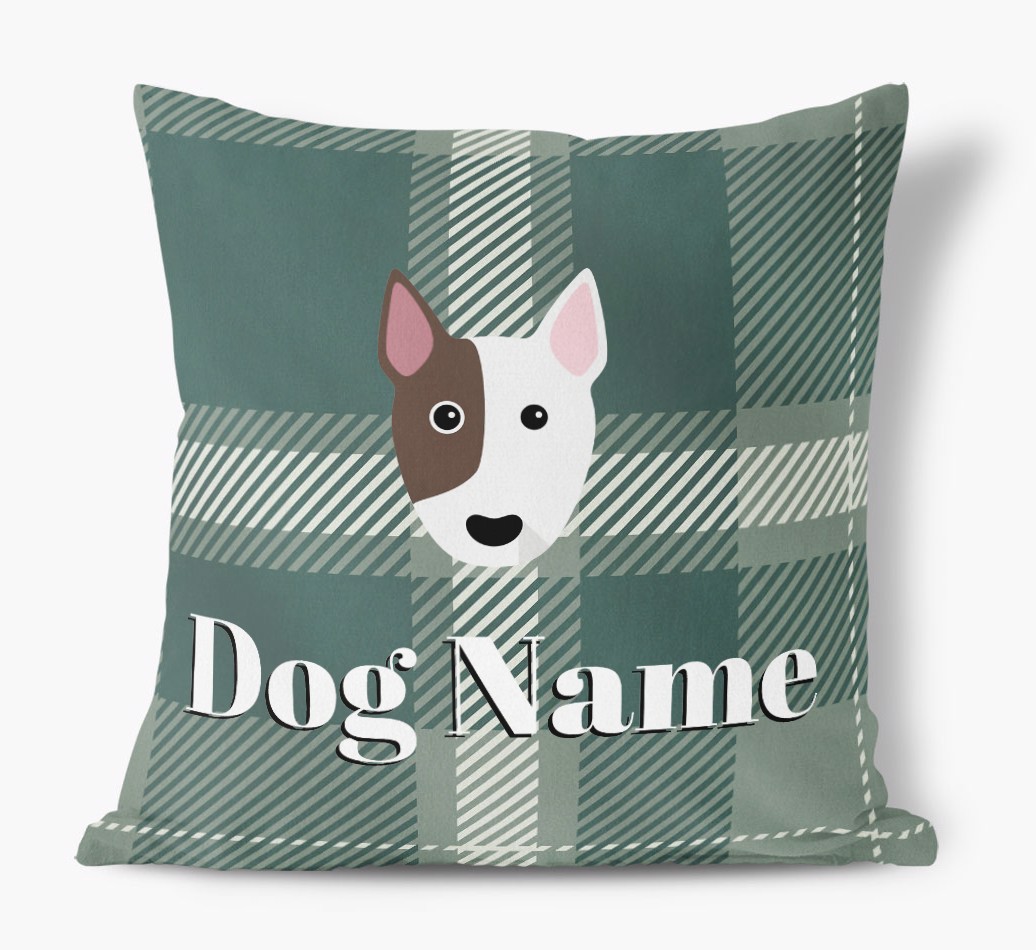 Tartan Pattern: Personalized {breedFullName} Soft Touch Pillow