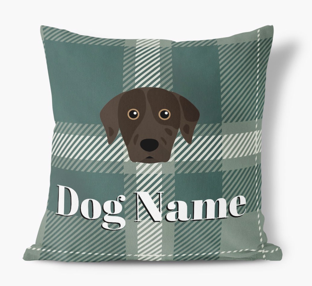 Tartan Pattern: Personalized {breedFullName} Soft Touch Pillow