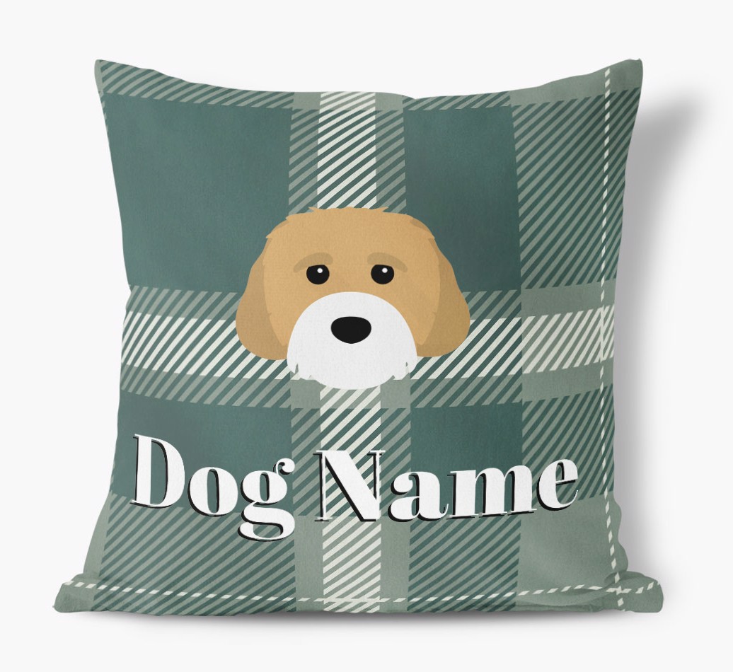 Tartan Pattern: Personalized {breedFullName} Soft Touch Pillow