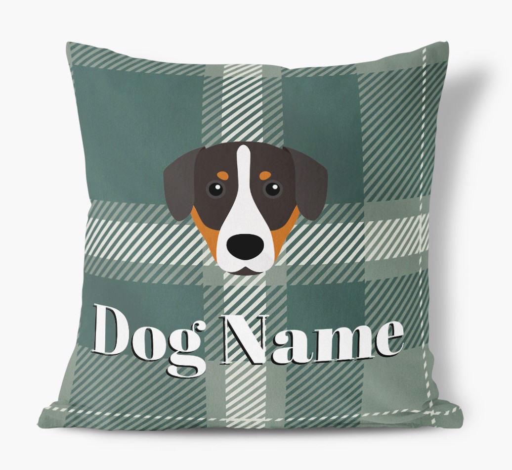 Tartan Pattern: Personalized {breedFullName} Soft Touch Pillow