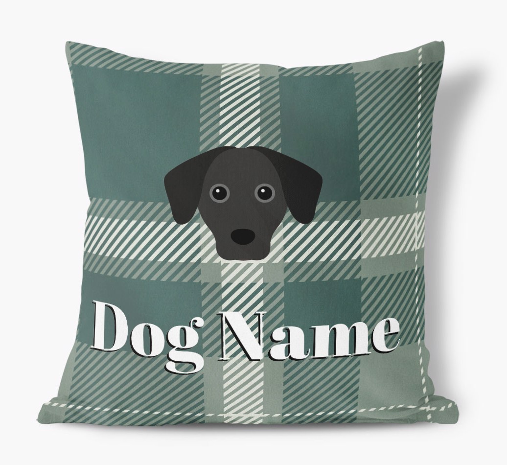 Tartan Pattern: Personalized {breedFullName} Soft Touch Pillow