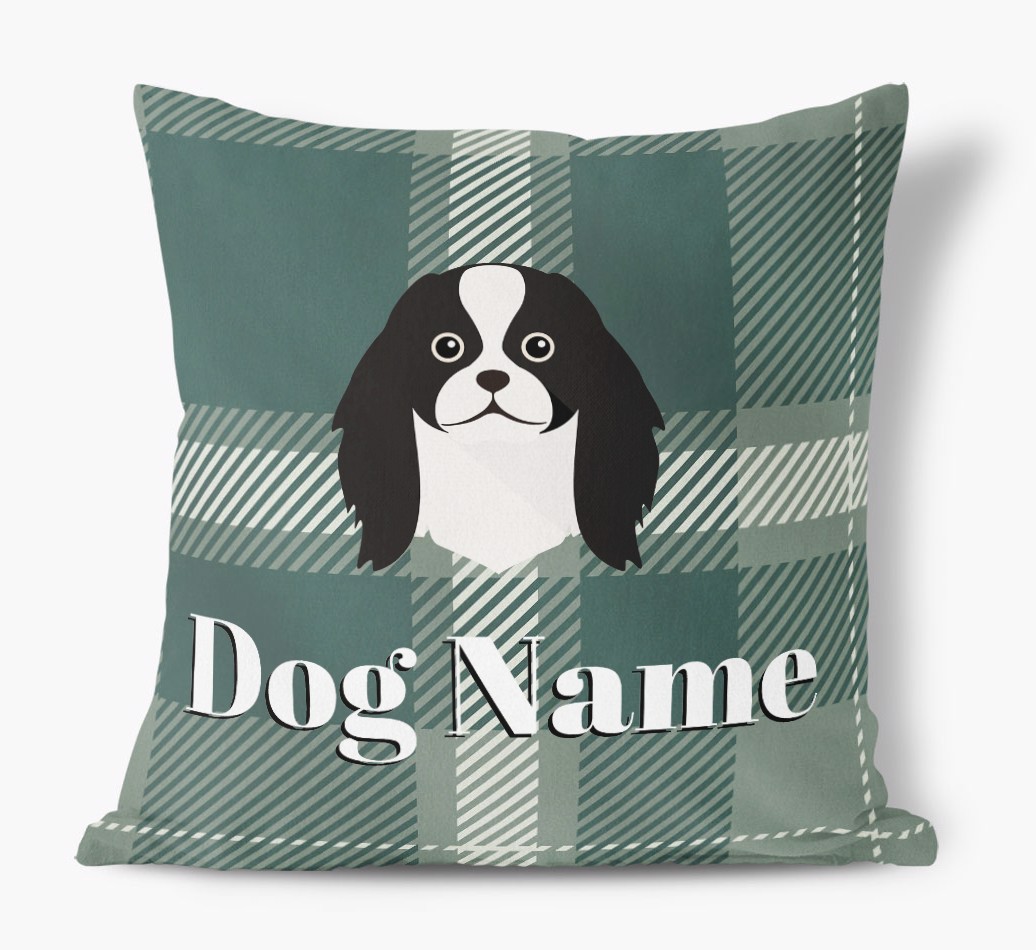 Tartan Pattern: Personalized {breedFullName} Soft Touch Pillow