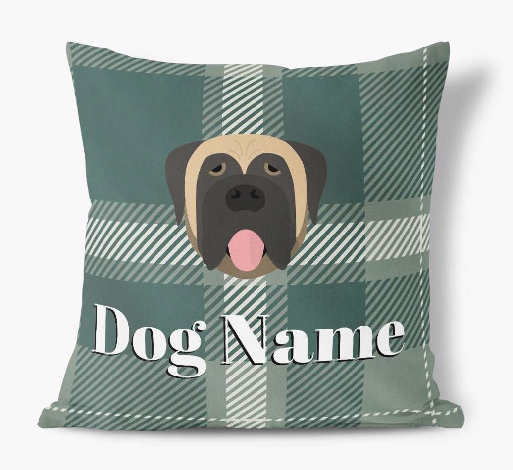Tartan Pattern: Personalized {breedFullName} Soft Touch Pillow