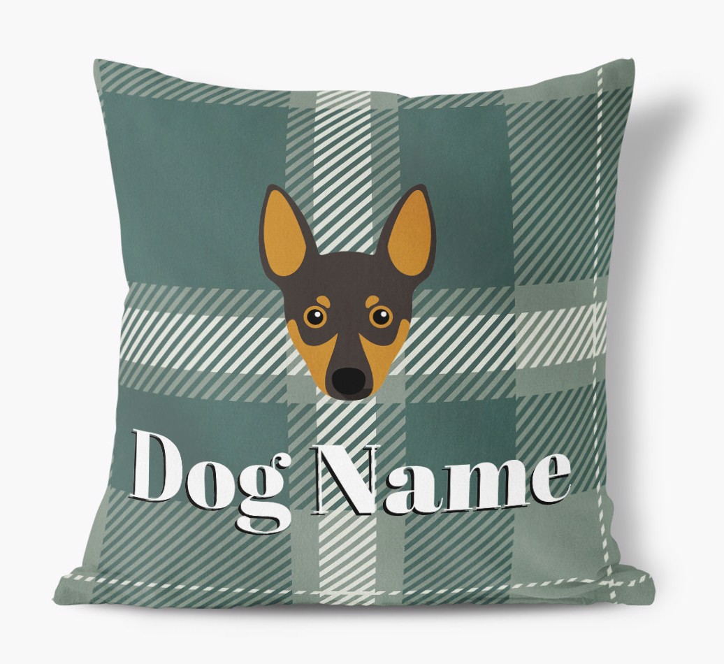 Tartan Pattern: Personalized {breedFullName} Soft Touch Pillow