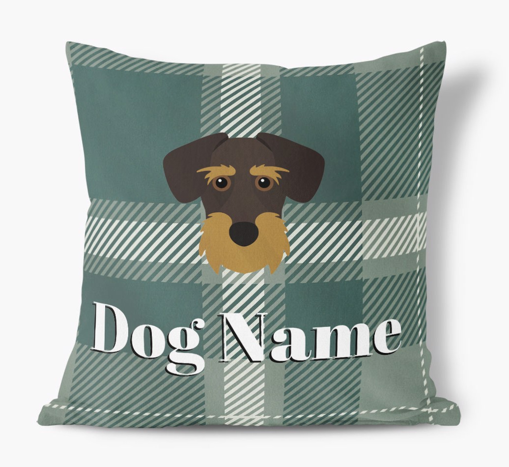 Tartan Pattern: Personalized {breedFullName} Soft Touch Pillow