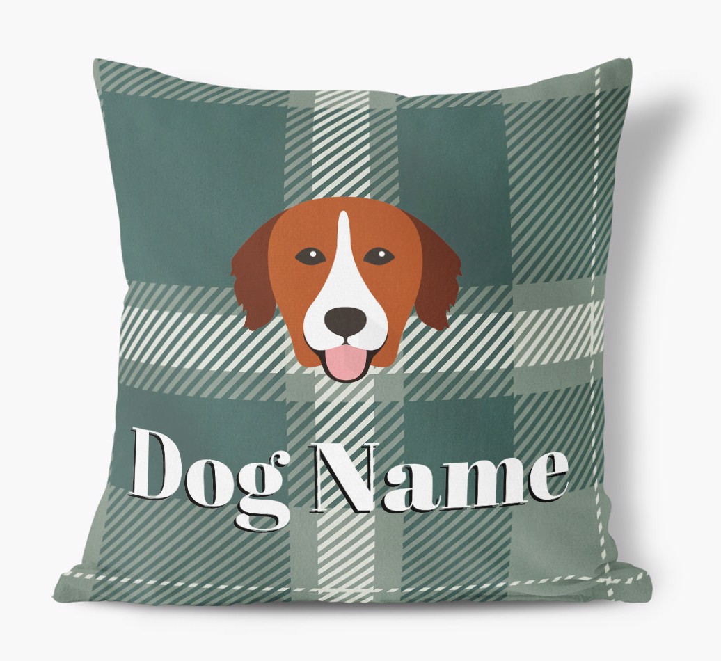 Tartan Pattern: Personalized {breedFullName} Soft Touch Pillow