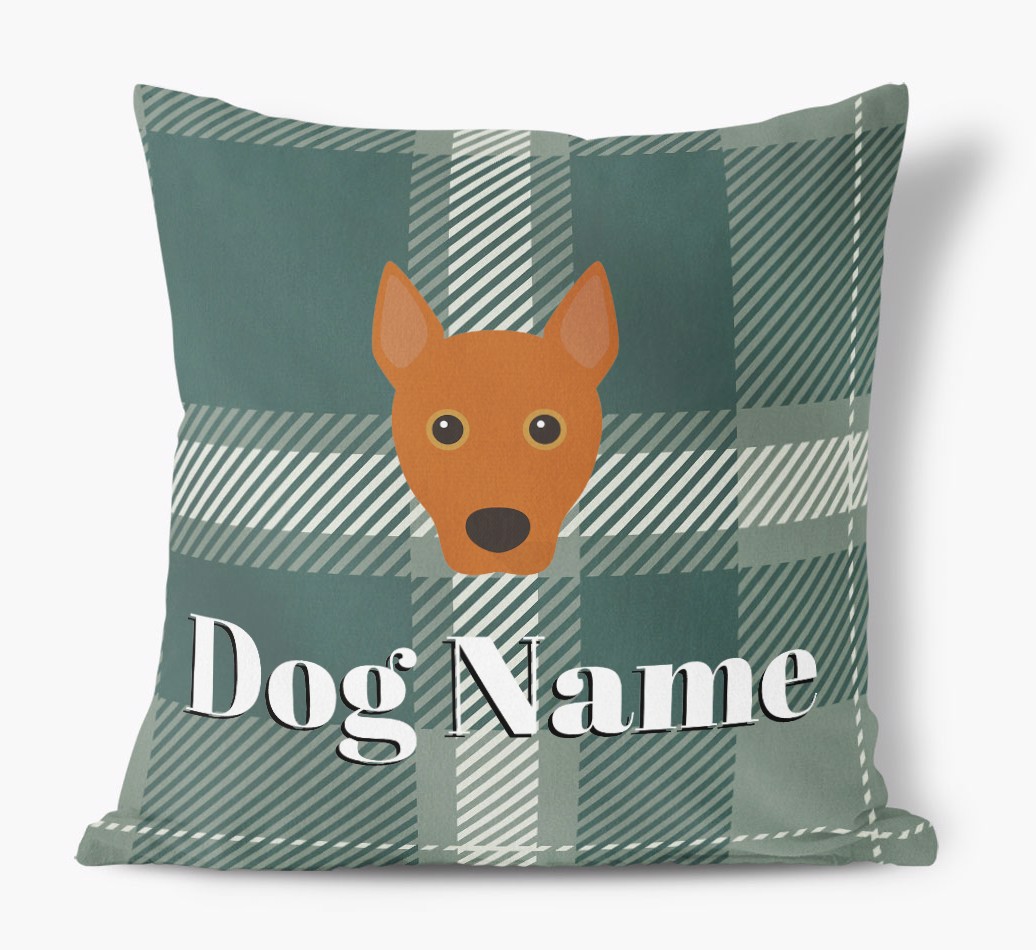 Tartan Pattern: Personalized {breedFullName} Soft Touch Pillow