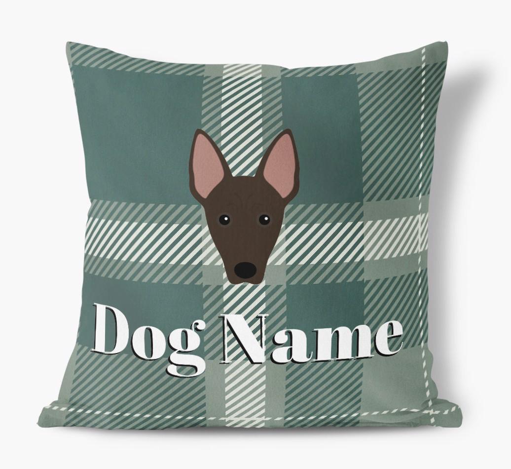 Tartan Pattern: Personalized {breedFullName} Soft Touch Pillow