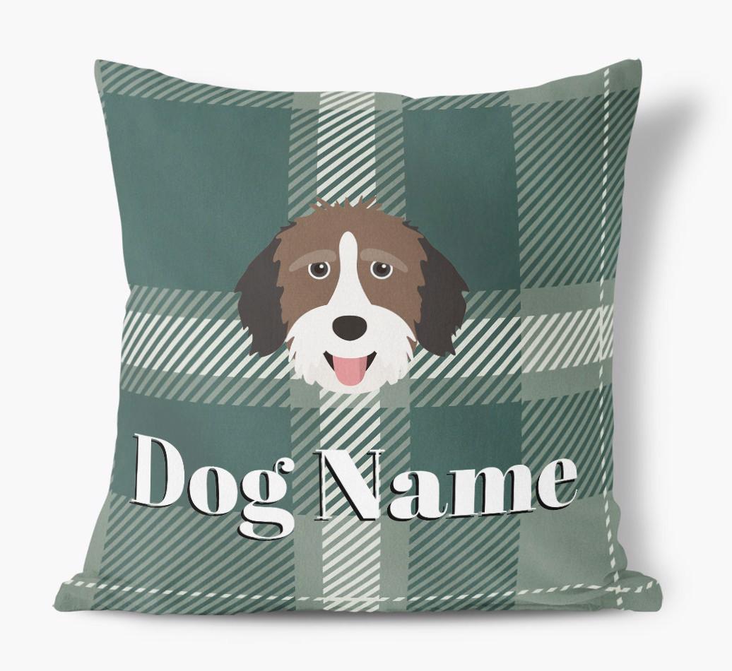 Tartan Pattern: Personalized {breedFullName} Soft Touch Pillow