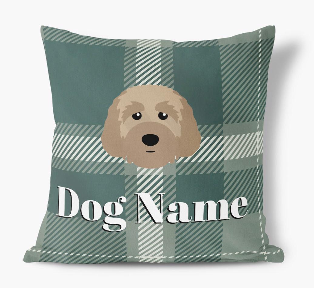 Tartan Pattern: Personalized {breedFullName} Soft Touch Pillow