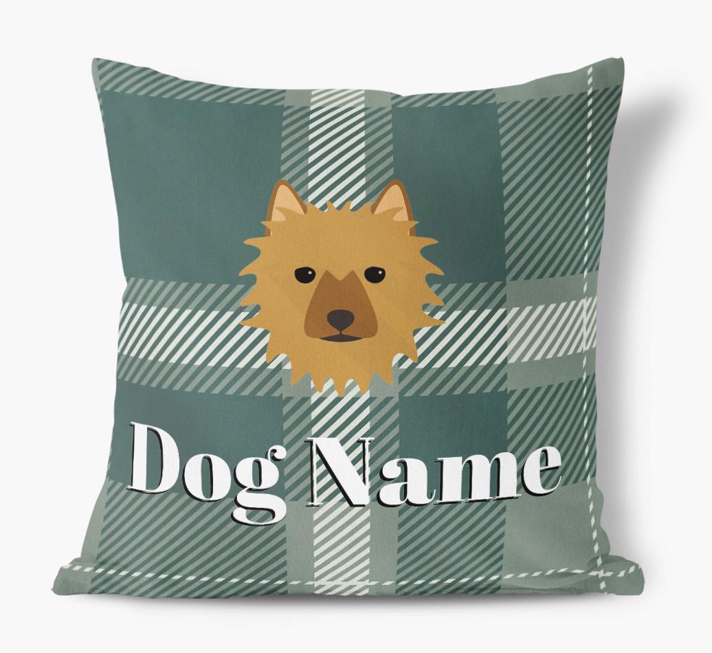 Tartan Pattern: Personalized {breedFullName} Soft Touch Pillow
