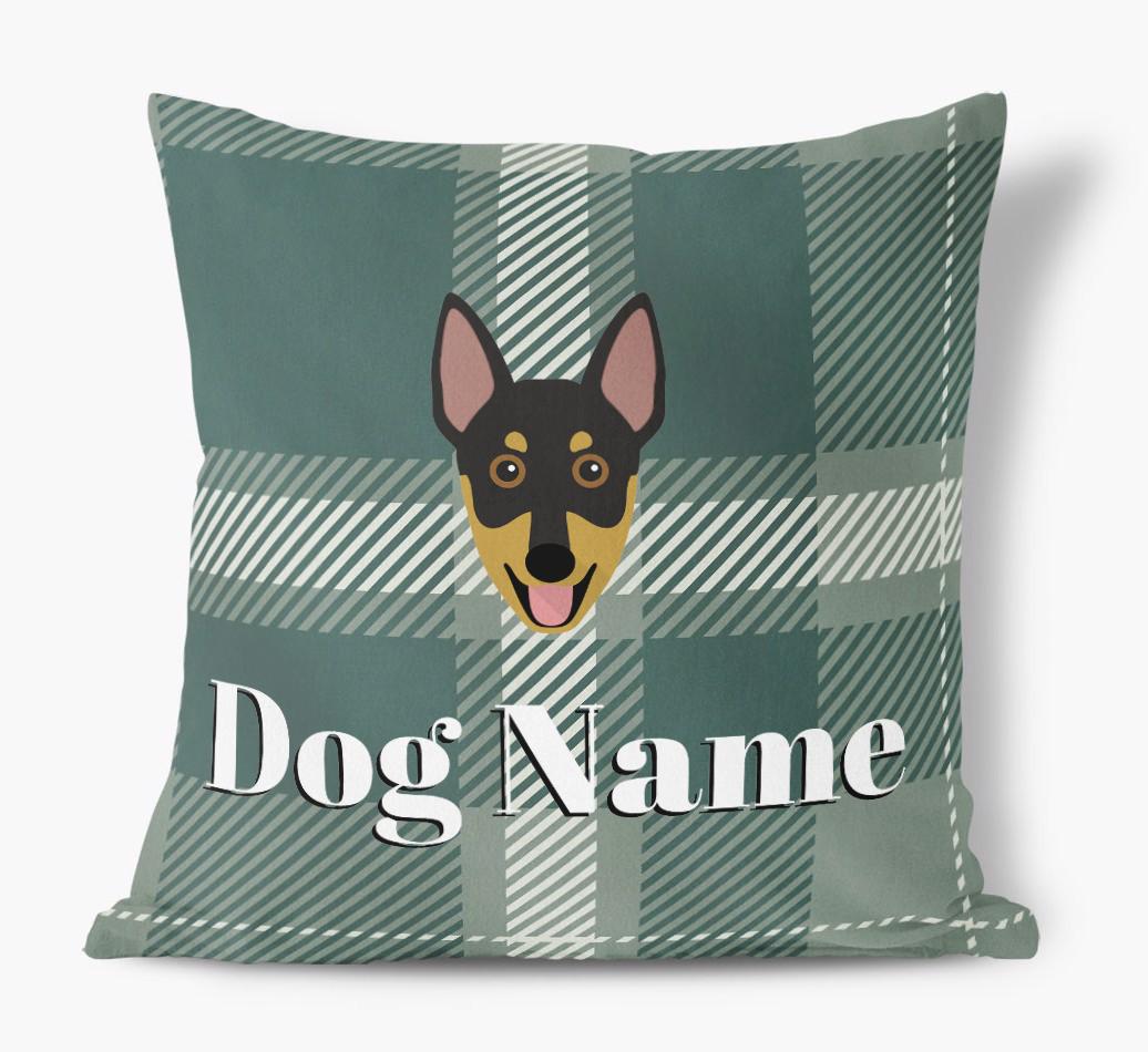 Tartan Pattern: Personalized {breedFullName} Soft Touch Pillow