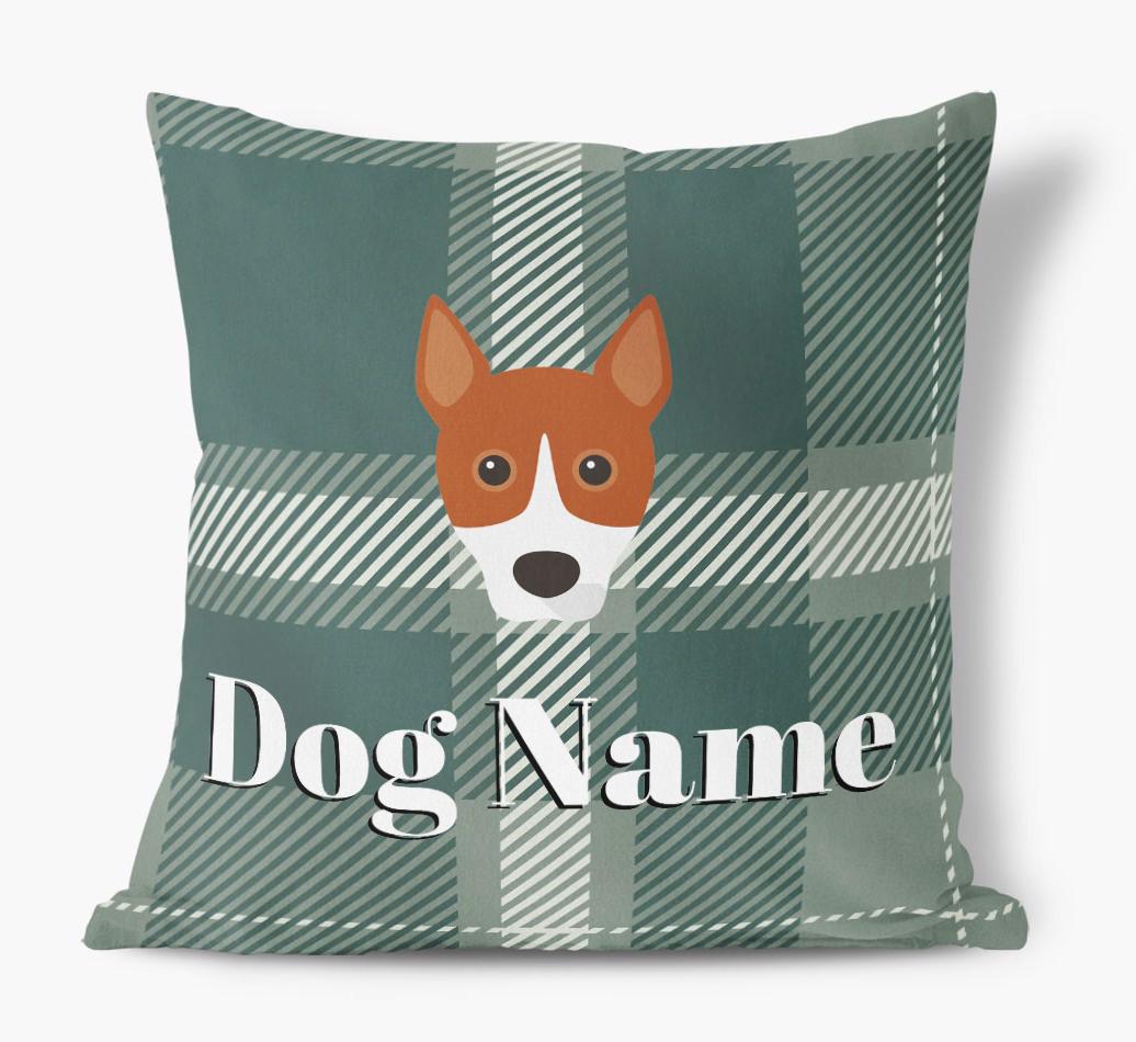 Tartan Pattern: Personalized {breedFullName} Soft Touch Pillow