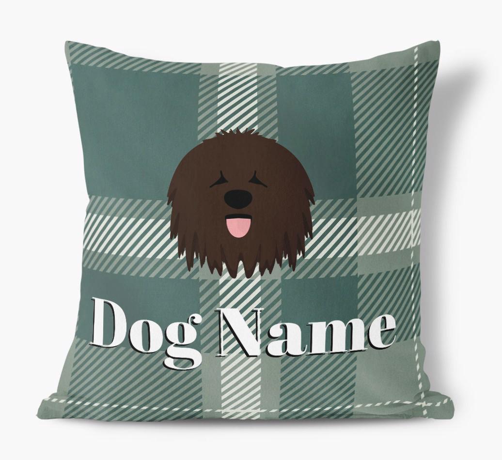 Tartan Pattern: Personalized {breedFullName} Soft Touch Pillow
