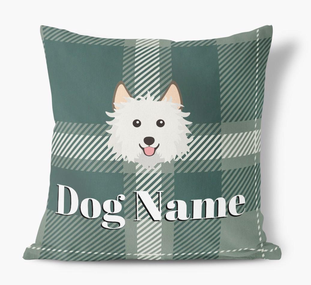Tartan Pattern: Personalized {breedFullName} Soft Touch Pillow