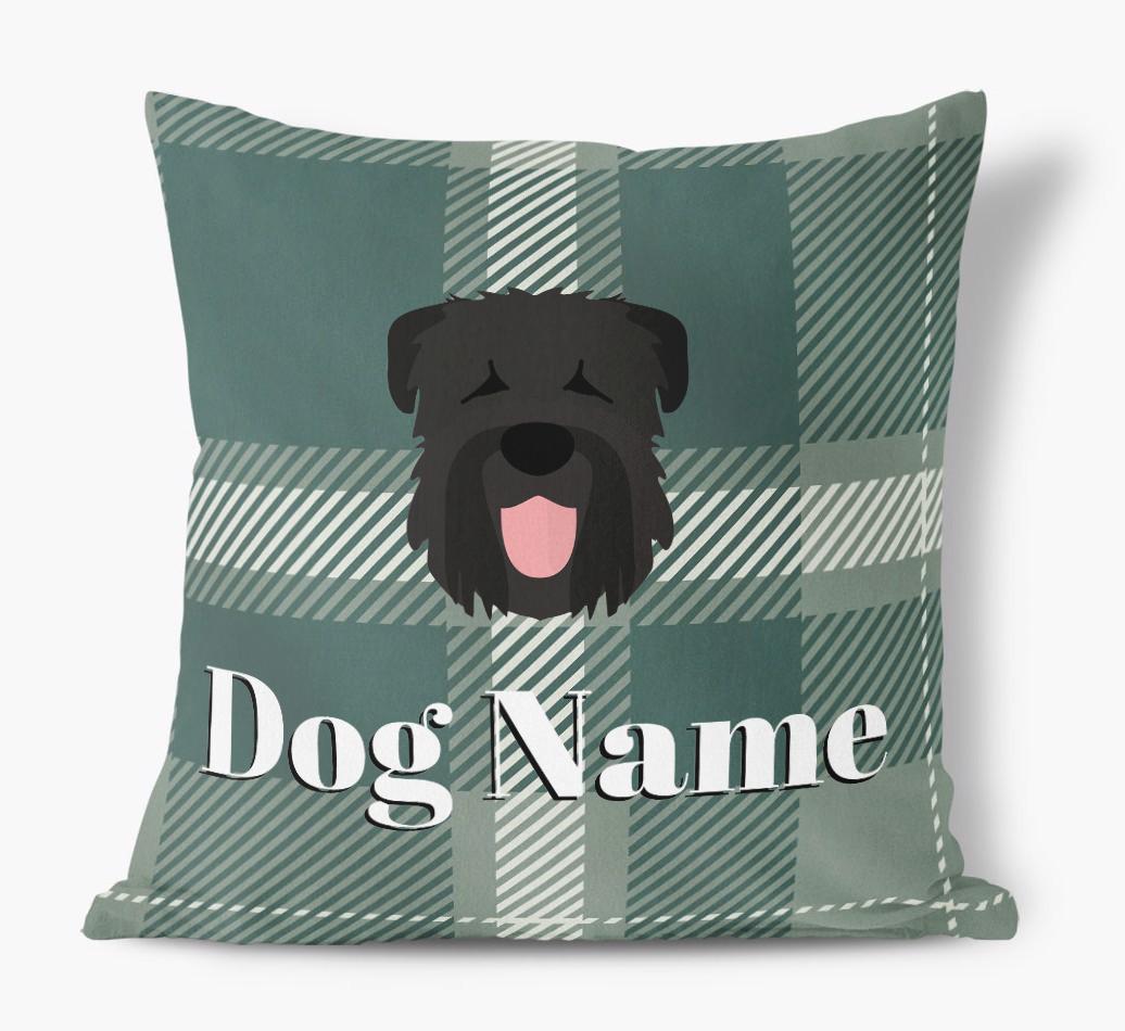 Tartan Pattern: Personalized {breedFullName} Soft Touch Pillow